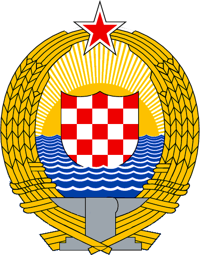 Kroatien Wappen in Jugoslawien