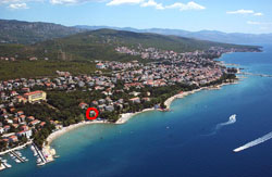 Ferienwohnungen In Crikvenica, Am Sandstrand Lage