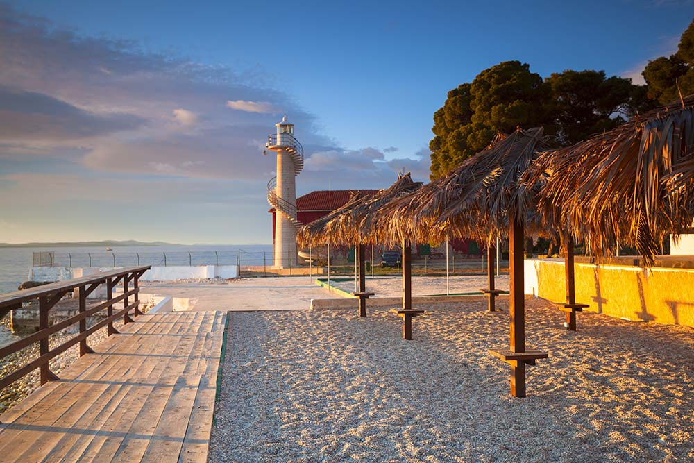 Strand Puntamika beim Sonnenuntergang