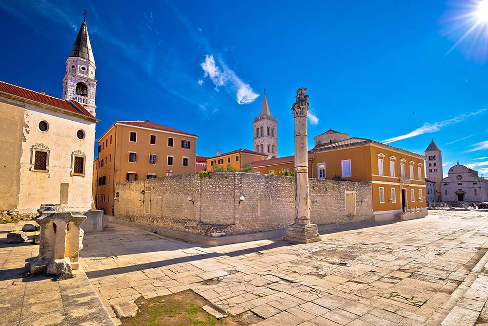 Pranger Säule im Altstadt vom Zadar