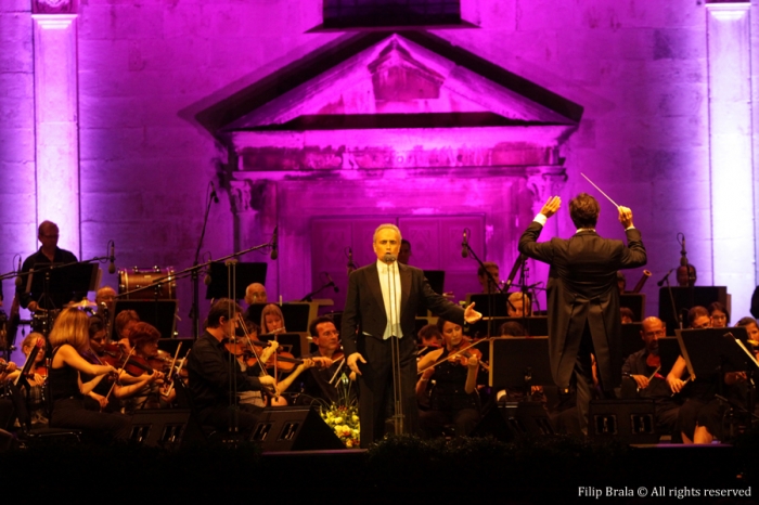 Jose Carreras beim Konzert in Zadar