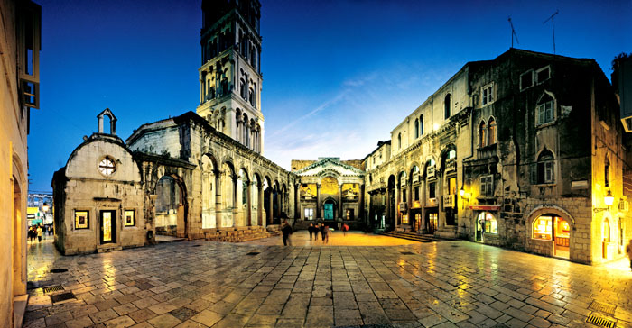 Diokletianspalastes als wichtigste Seghenswürdigkeit in Split